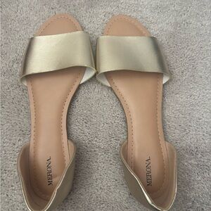 Merona Metallic Gold Women's Sandals